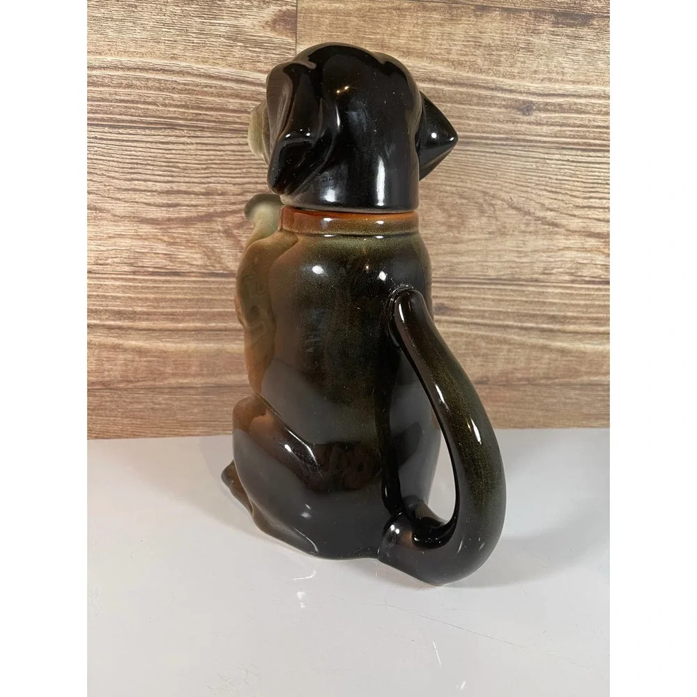 Vintage Erphila Majolica Dachshund Weiner‎ Dog Teapot Germany 6703 B Full Mark